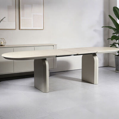 Foshan mayorista de madera de lujo mesa de comedor extensible ajustable convertible Muebles de comedor para el hogar mesa de comedor plegable