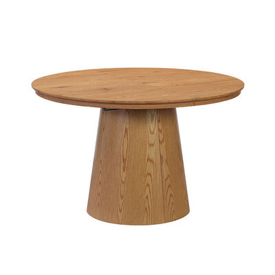 Mesa de comedor extensible redonda minimalista, muebles de comedor de madera, mesa de comedor plegable moderna para el hogar que ahorra espacio