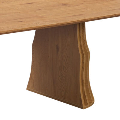 Muebles de comedor plegables de madera de granel Muebles de comedor redondos y sencillos Mesa de comedor ajustable de madera