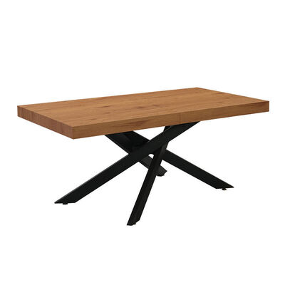 Muebles de comedor de base metálica de mesa de comedor plegable de madera plegable simple