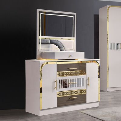 New Design Complete Turkish Bedroom Sets Luxury king Size Bed Room 5 Pieces Double Wooden Frame Modern Bedroom Furniture Set