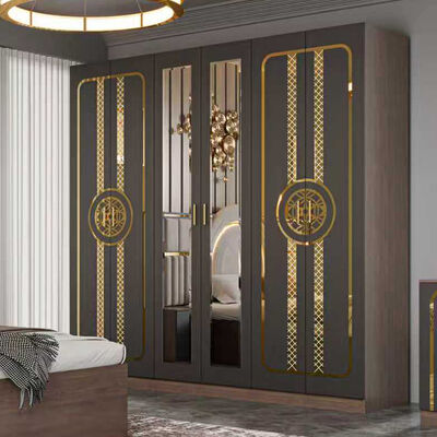 Muebles de dormitorio modernos completos de tamaño king dormitorio suite marco de madera casa de lujo conjunto de dormitorio turco