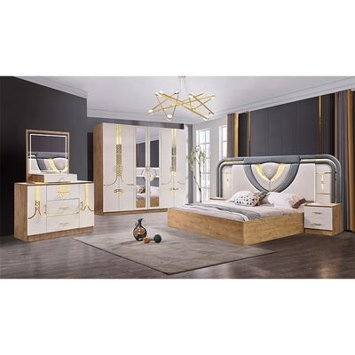 Ensemble Lit Armoire Et Coiffeuse muebles turcos conjunto de dormitorio de lujo tamaño rey dormitorio de madera moderno conjunto de muebles de dormitorio