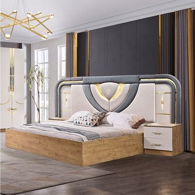 Ensemble Lit Armoire Et Coiffeuse muebles turcos conjunto de dormitorio de lujo tamaño rey dormitorio de madera moderno conjunto de muebles de dormitorio