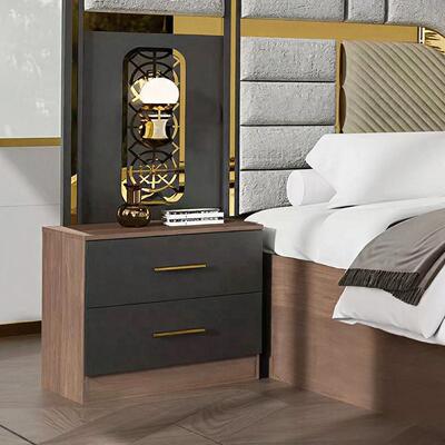 Conjunto Completo de Muebles Modernos Turcos para Dormitorio al por Mayor, 5 Piezas, Cama King Size, Marco de Madera, Muebles para el Hogar, Juegos de Dormitorio