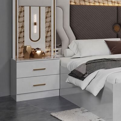 Compras al por mayor conjunto de cama de tamaño rey turco conjunto completo de habitación de lujo conjunto de habitación para adultos doble marco de madera conjunto de muebles de dormitorio moderno