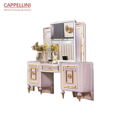 Conjunto de dormitorio comercial de cristal de madera 1800*2000m m del doble de los muebles del dormitorio del MDF