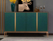 Gabinete alto verde blanco de madera sólida del gabinete del zapato del cajón de Cappellini 4