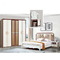 Muebles americanos Cappellini de los conjuntos de dormitorio de madera de sólido del estilo de la PU del MDF