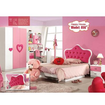 Muebles del dormitorio de las muchachas de Cabrini con princesa Bed del rosa del escritorio 1280*2050m m