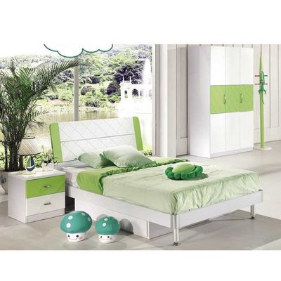 E1 esquinas redondeadas de los muebles de los conjuntos de dormitorio de los niños del verde del MDF Cappellini