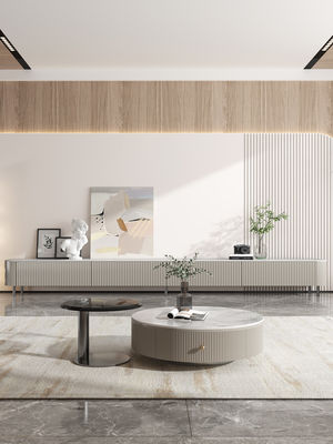 Mesa de centro de mármol de la pizarra de Cabrini de la combinación del gabinete de la TV