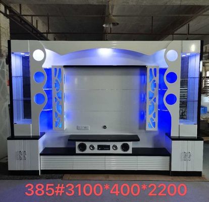 Mueble de TV emergente montado en la pared Gabinete de TV emergente oculto Black Armoire