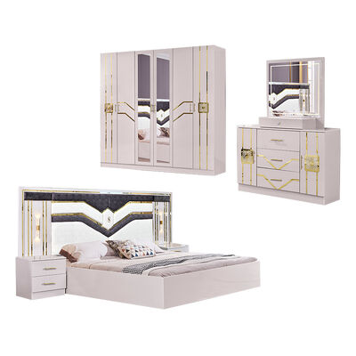 Precio mayorista conjunto completo de dormitorios muebles cama doble marco de madera moderno lujo completo casa king tamaño conjunto de muebles de dormitorio