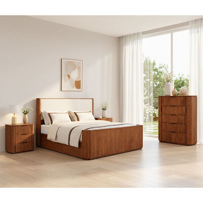 Moderno de madera sólida de tamaño real conjunto de dormitorio cama doble habitación principal hogar almacenaje marco de madera conjunto completo de mobiliario de dormitorio de lujo