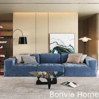 Diseño minimalista Sala de estar Sofá seccional pequeño Muebles para el hogar Oficina Modular Sofá de tela de lujo moderno